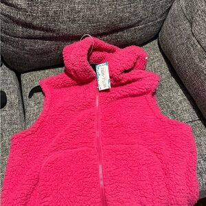 Cozy Pink Sherpa Vest